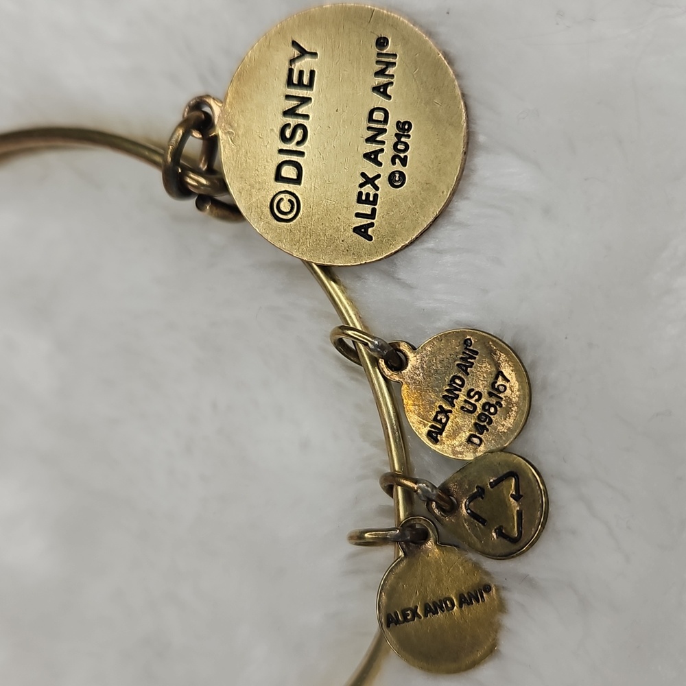 Disney Alex and Ani Charm Bracelet Minnie Mouse Ear - Picture 4 of 6